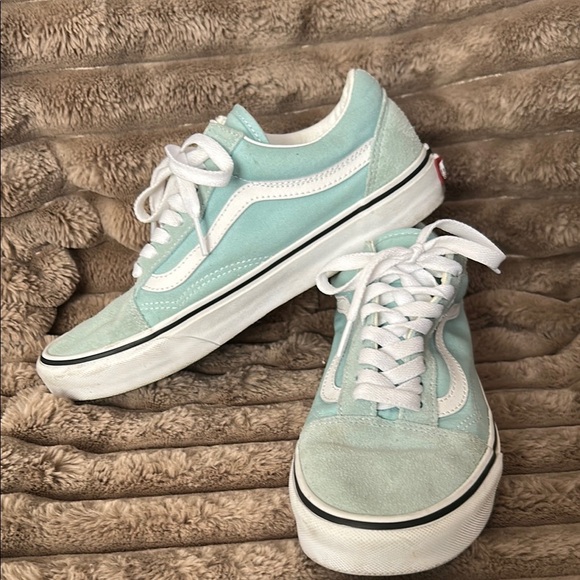 Vans Mint Green Sneakers with White Accents - Picture 3 of 6